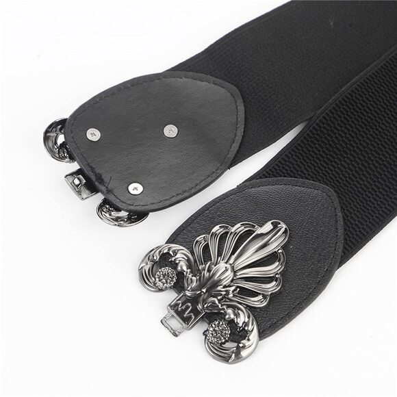7354 3 Pack Women\'s Vintage Wide Elastic Stretch Waist Belt Waistband main image 6